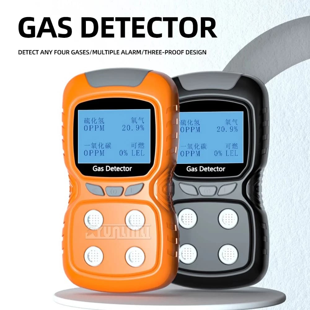 Rilevatore di gas portatile per ossigeno Idrogeno Solfuro Monossido di carbonio Gas combustibili tossici e nocivi - Dispositivo di monitoraggio della sicurezza