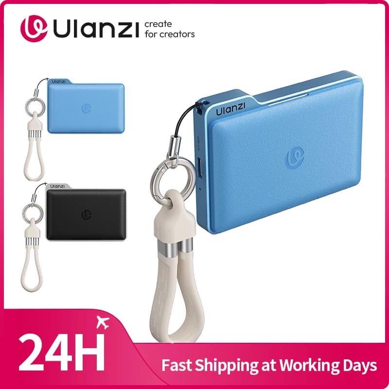 Ulanzi DC01 Lettore di Schede di Memoria Portatile 2-in-1 con Doppio Slot per Fotocamera e Smartphone per Fotografia