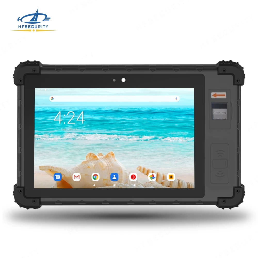 HFSecurity FP08 Free SDK and API Iris Rugged Tablet Live Detection Time Recording Smart Handheld Tablet Android for Employee