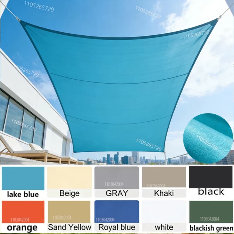 Tenda Parasole Impermeabile, Protezione Solare, Tettoia per Esterni, Giardino, Cortile, Piscina, Ombrellone, Tenda da Campeggio