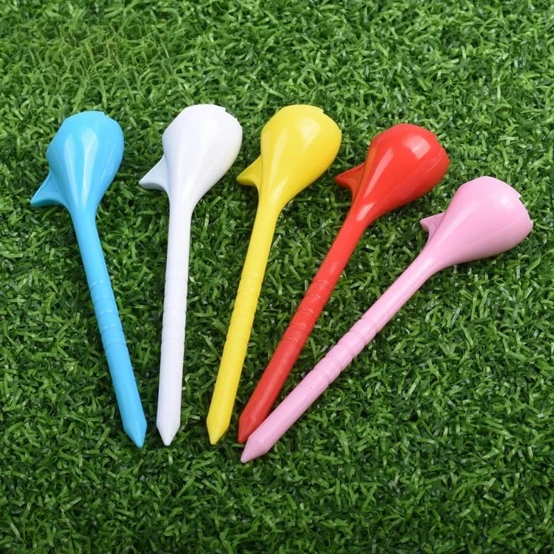 Tee da Golf 10 Pezzi Colore Casuale Inclinazione 10 Gradi Supporto per Palline in Plastica JCT001