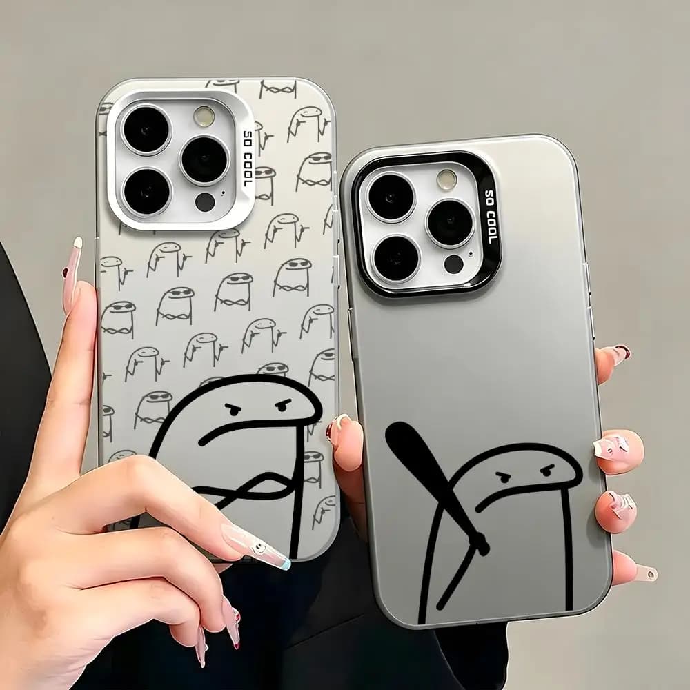 C-Cartoon Matchstick Man Phone Case Premium phone cases for iPhone 16/15/14/13/12/17 Pro Max Plus, resistant to yellowing.