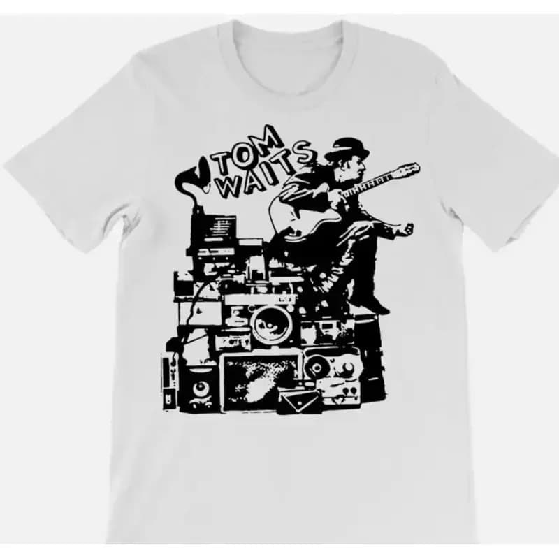 Maglietta Tom Waits Singer per taglia S 5XL
