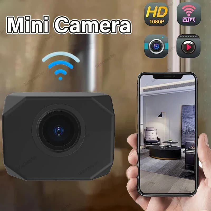 Nuova Telecamera di Sicurezza WiFi HD 1080P Mini 2026, Monitoraggio Remoto, Visione Notturna HD, Telecamera IP Portatile Intelligente per Sorveglianza Domestica