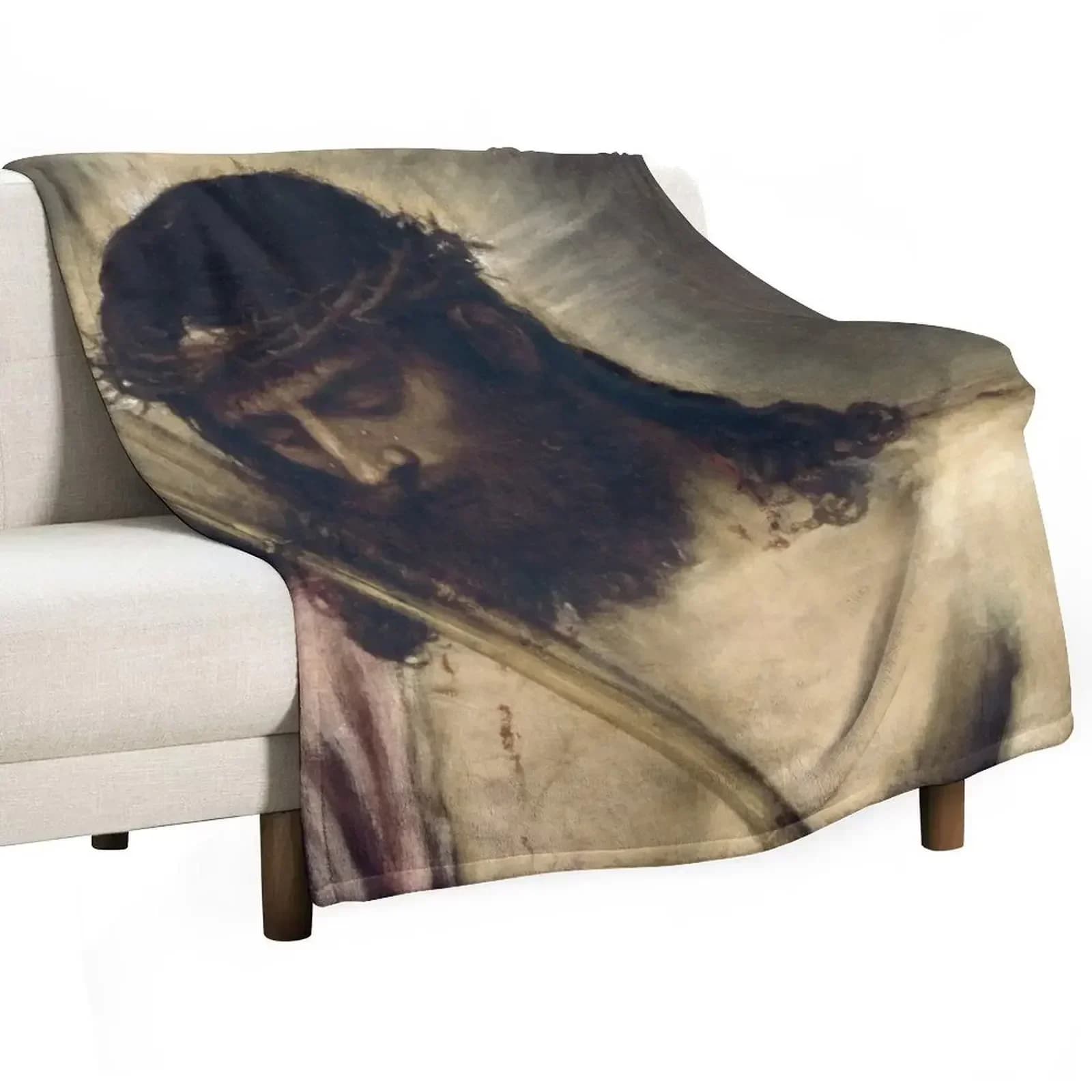 Jesus Christ: Ecce Homo, by Titian Throw Blanket Heavy wednesday Sleeping Bag Tourist Giant Sofa heavy to sleep Blankets