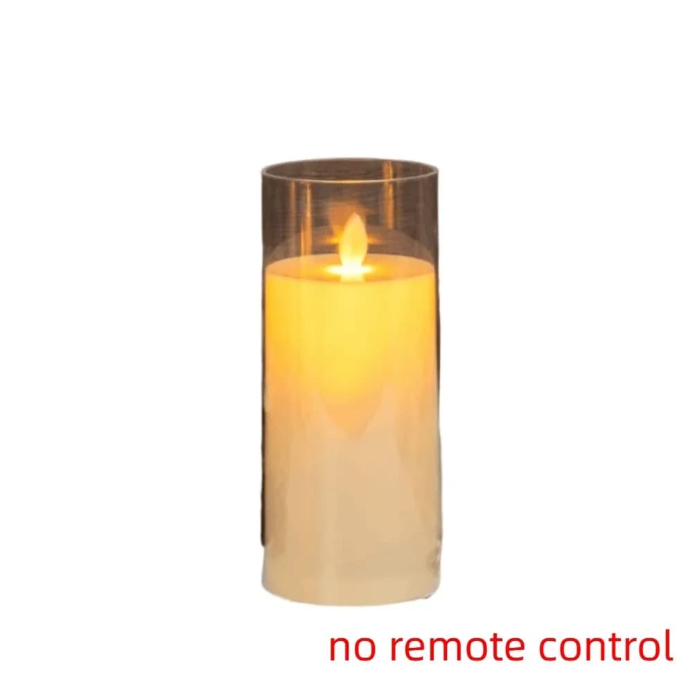 Candele LED Ricaricabili Senza Fiamma con Telecomando, Candele Elettroniche Realistiche con Effetto Sfarfallio e Luce Soffusa