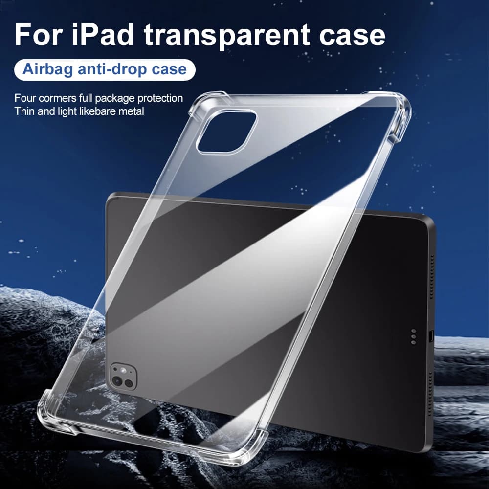 Clear Airbag Anti‑Drop Case For Apple iPad 11inch 2025 Pro 13 11 2024 2025 Mini 6 7 Air 1 2 Shell Cover Anti‑Yellowing Support