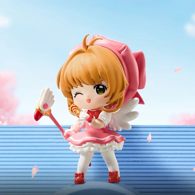 POP MART Card Captor Sakura Series Blind Box Toys Kawaii Surprise Guess Bag Cute Doll Anime Figure Modello di casa per ragazze Regalo