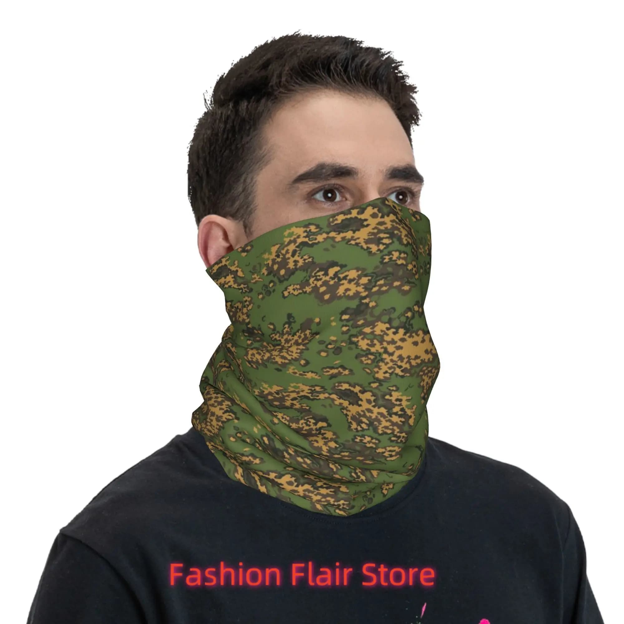Copricollo Bandana mimetica russa del bosco Sciarpa magica stampata Fascia multifunzione Escursionismo Pesca Unisex Adulto Inverno