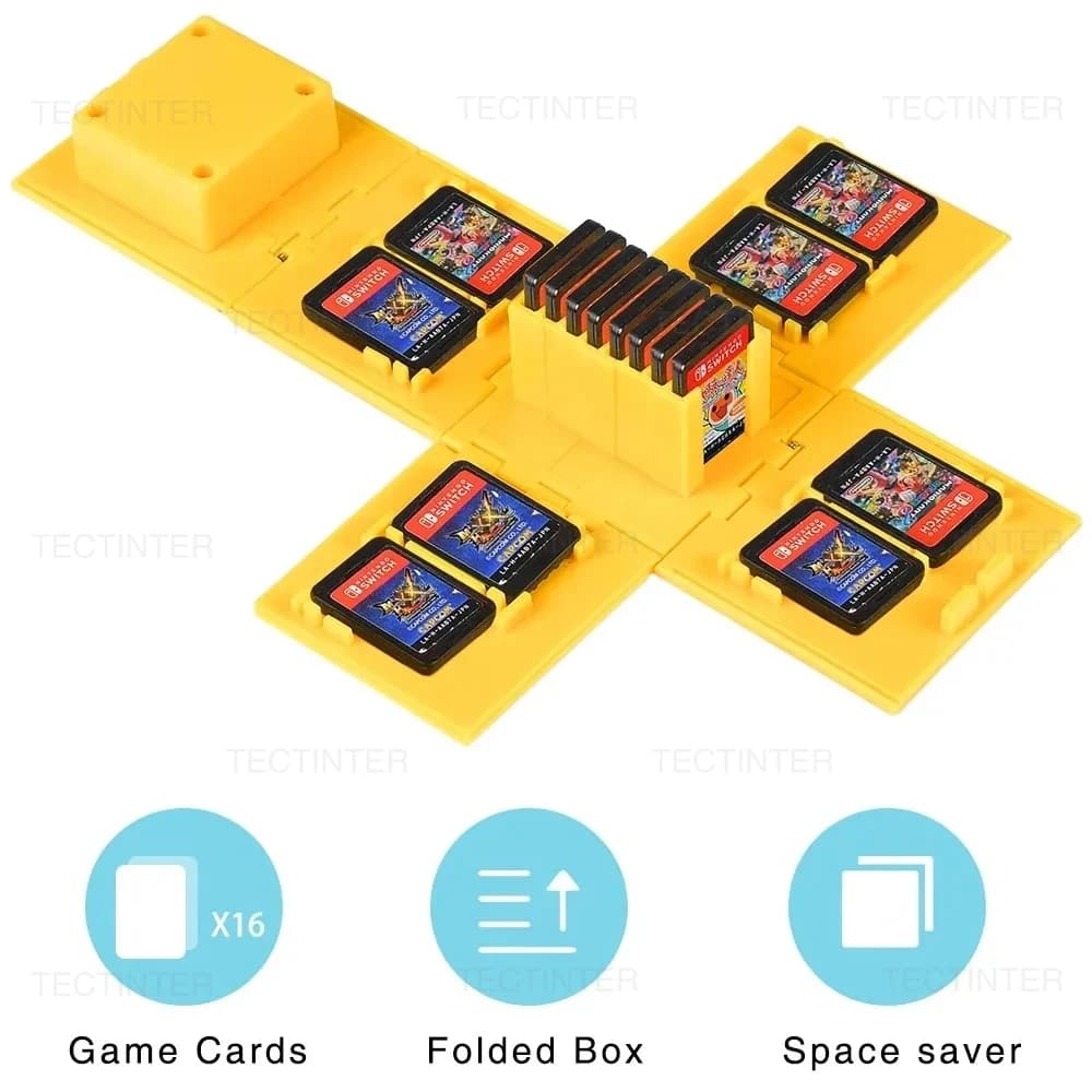 Custodia per carte da gioco 16 in 1 per Nintendo Switch 2/Lite/OLED Scatola di immagazzinaggio per console Custodia per cartucce di gioco per accessori Switch