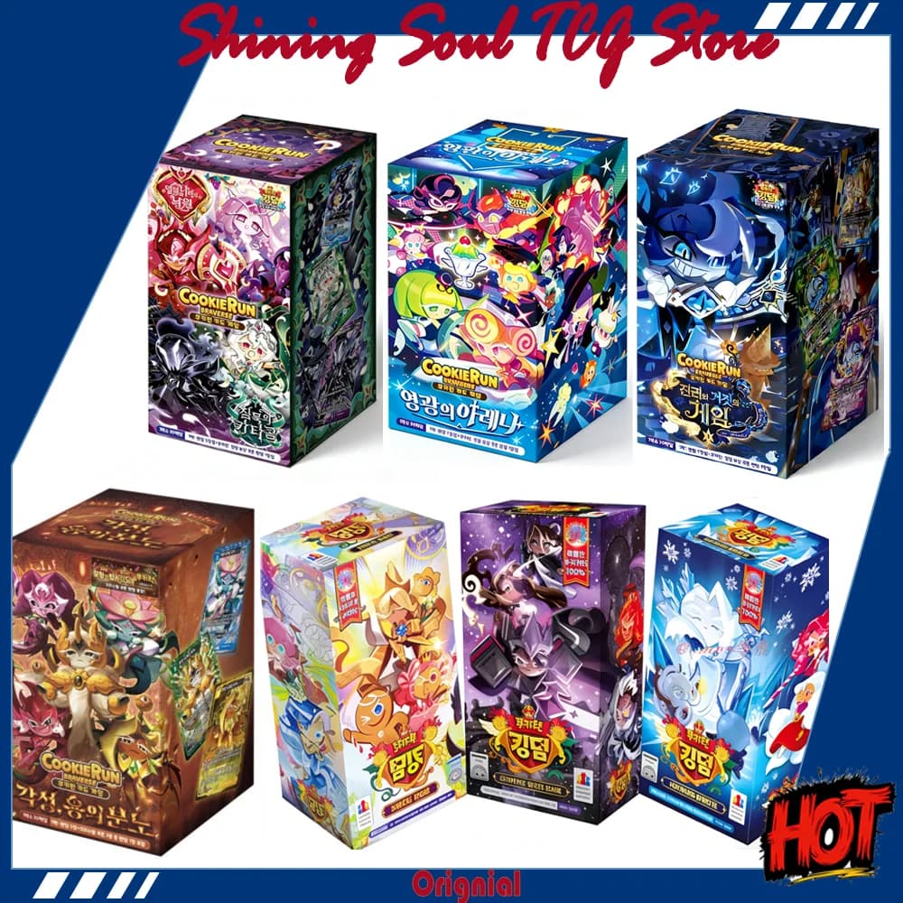 Cookie Run Braverse Kingdom: Le Biscotti della Leggenda - Set Completo di Carte Collezionabili TCG VOL.1-10, Booster Pack, Gioco di Carte Anime Battle, Carte da Collezione, Giocattoli