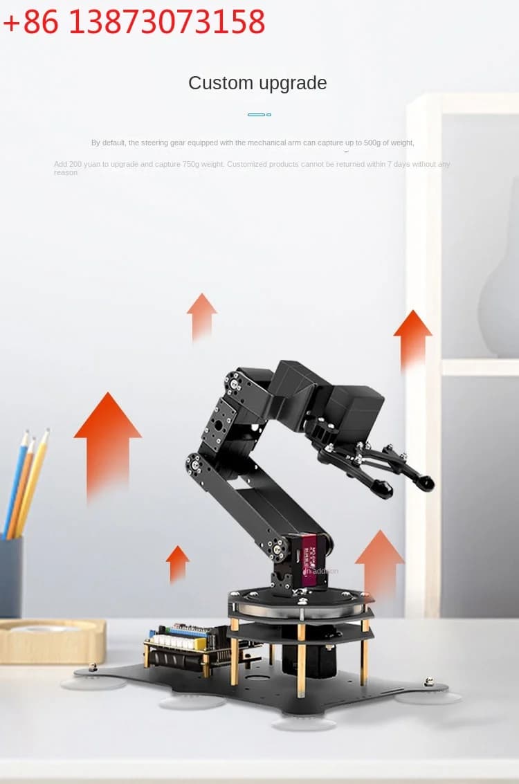 6 DOF Robotic Arm with Metal Claw MG996R 180 Degree Rotating Base for STM32/For Arduino Robot DIY Kit Programmable Robot Arm