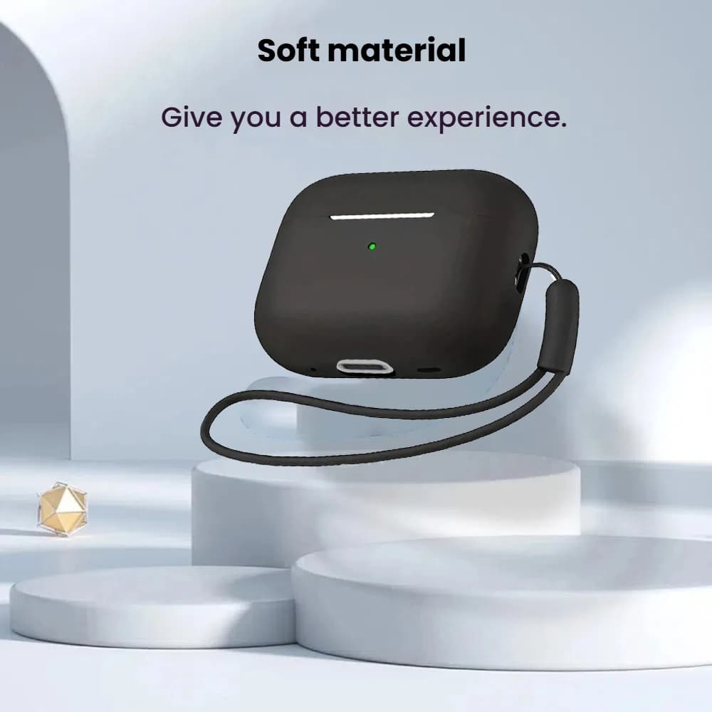 Custodia trasparente e semplice per Airpods 3 Pro con cinturino e accessori