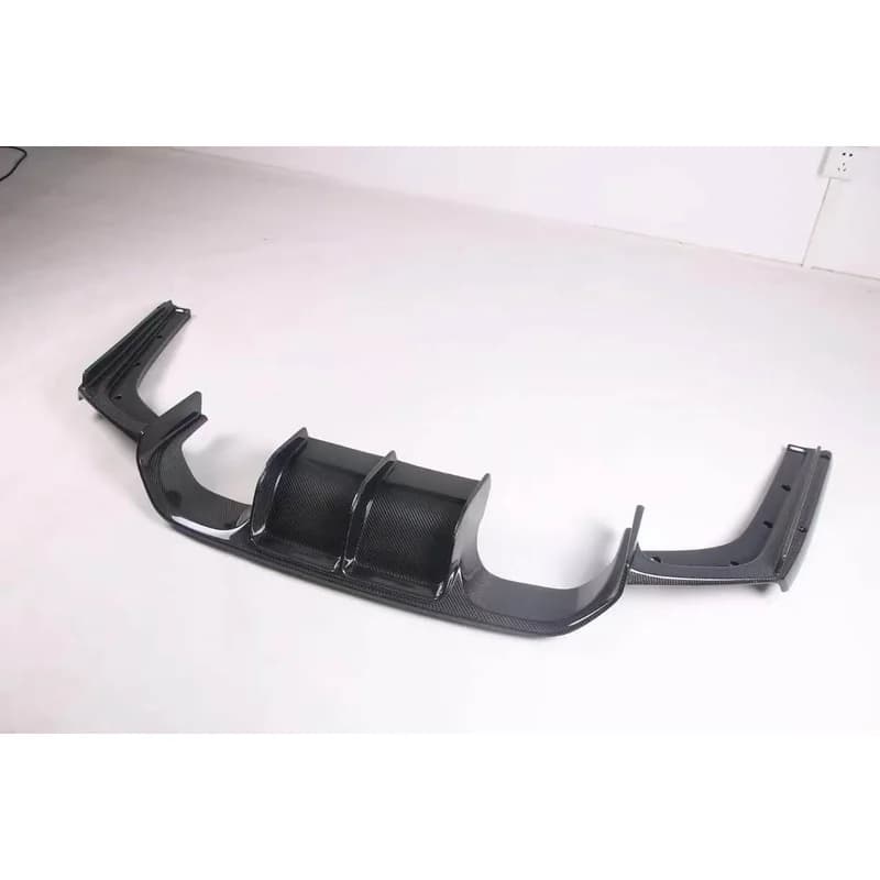 Genuine Carbon Fiber Lightweight Bolt-On Rear Diffuser Glossy Black UV Treated For F80 M3 F82 M4 2014-2020