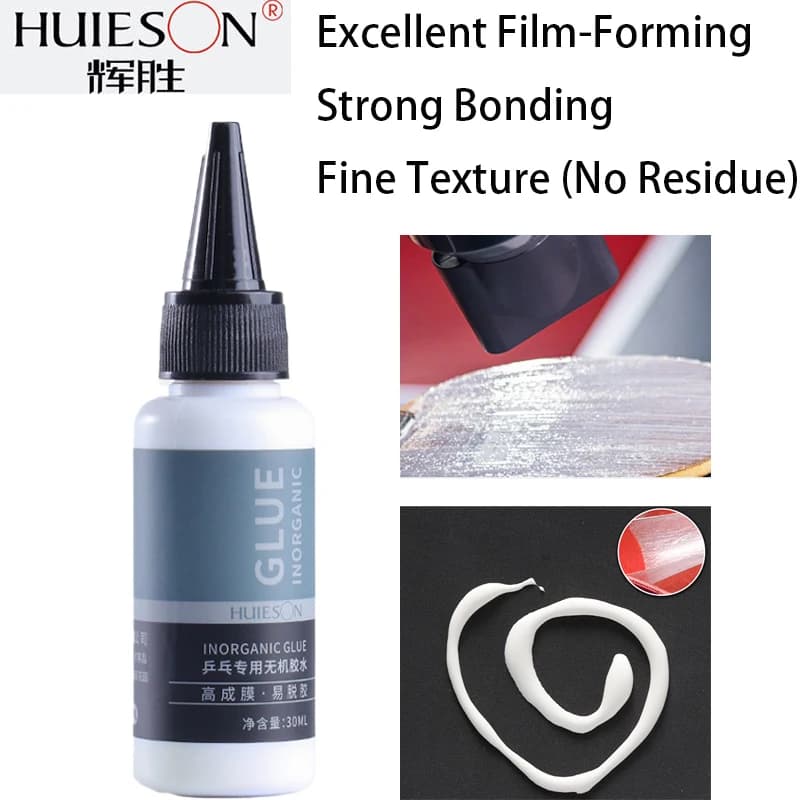 HUIESON Pingpong Racket Rubber Adhesive Fast Filming Water Based Professional Inorganic Rubber Glue Table Tennis Paddle Glue