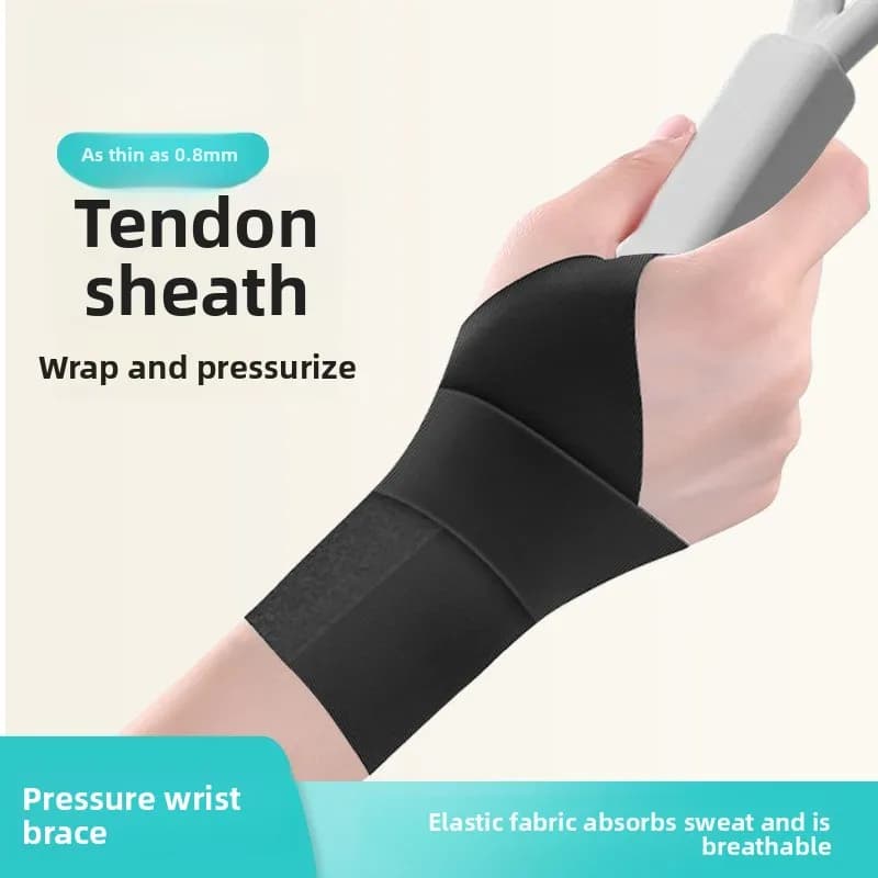 Supporto per Polso con Fascia Compressiva Ultra-Sottile Elastica per Sindrome del Tunnel Carpale, Lesioni, Artrite e Distorsioni
