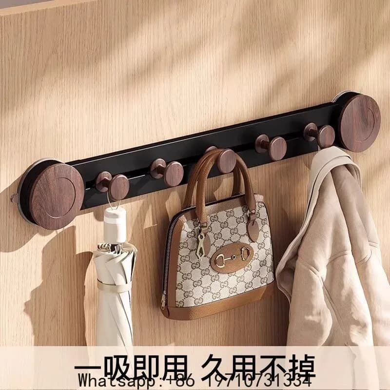 Rotating suction cup hook behind door bathroom kitchen no punching wall wall hanging strong vacuum hanger