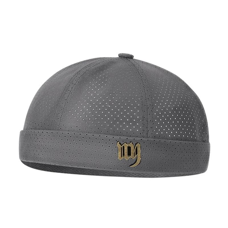 Summer new mesh quick drying main hat breathable pure color light board melon skin hat adjustable hip-hop Tang hat