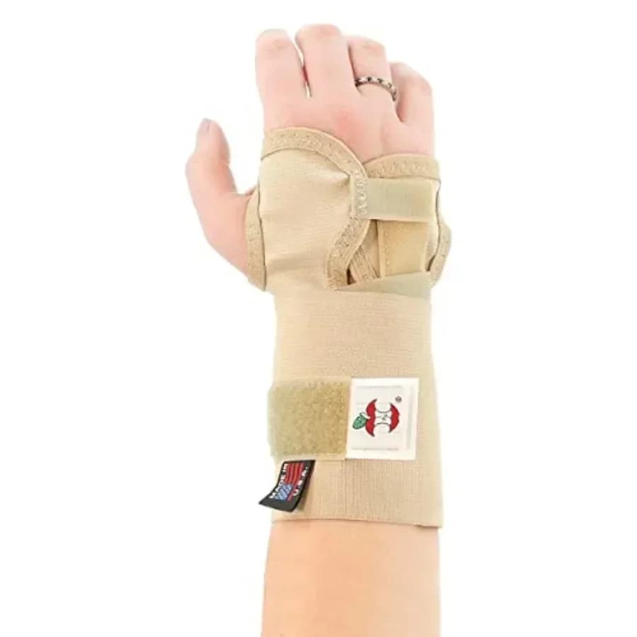 Adjustable Wrist Brace, Beige - Small
