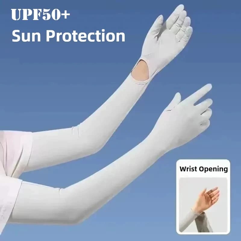 Guanti Estivi Anti-UV per Uomo e Donna, Guanti Sportivi da Ciclismo a Manica Lunga, Maniche Traspiranti per Braccia, Guanti Estivi Rinfrescanti da Donna