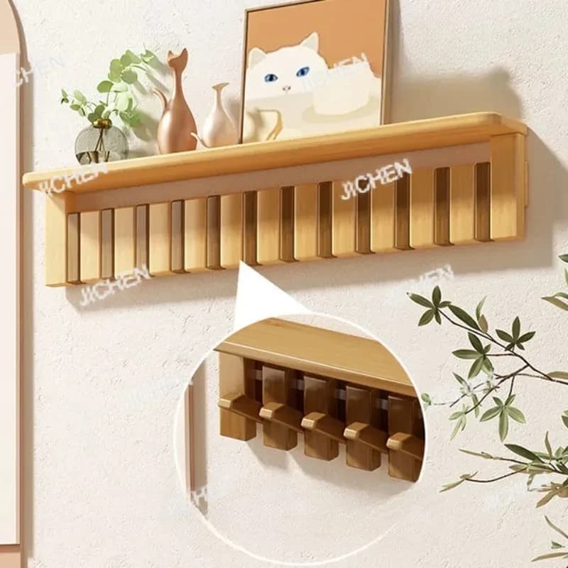 Modern Nordic Creative Wall Hanger in Solid Wood Luxury Wall Hanger for Living Room Bedroom Home Clothes Furniture
