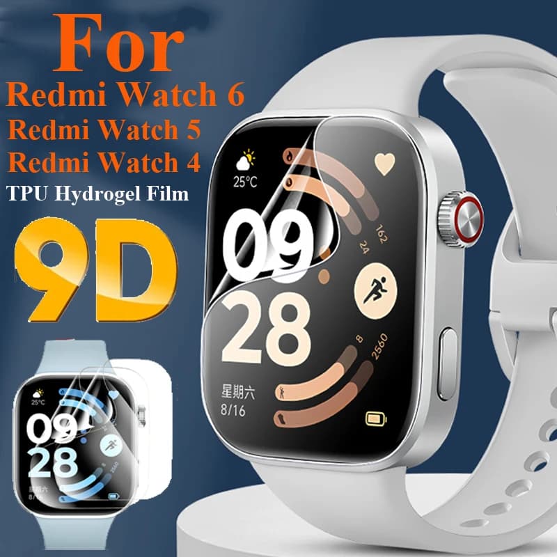 1-5PCS Idrogel Pellicola Protettiva Per Redmi Watch 6 Trasparente Morbido TPU Pellicole Protettive Protezione Dello Schermo Per Xiaomi Redmi Orologio 4 5 6