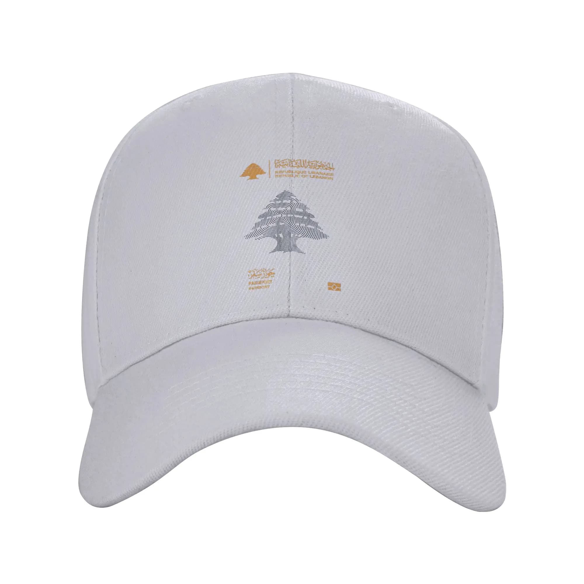 Lebanon Passport Sun Baseball Cap Summer Women Men Custom DIY Trucker Hat Sunscreen Trendy Tennis Skate Baseball Caps