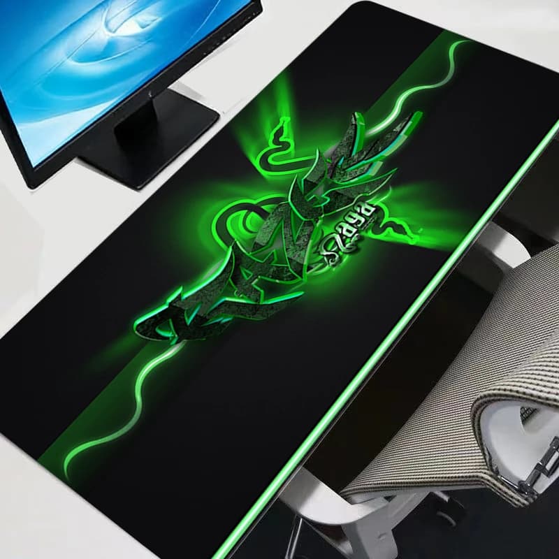 Tappetino per mouse da gaming, accessori per computer, tappetino per tastiera, tappetino da tavolo con logo Razer, tappetino morbido per mouse, accessorio da scrivania per laptop da gaming, tappetino per PC