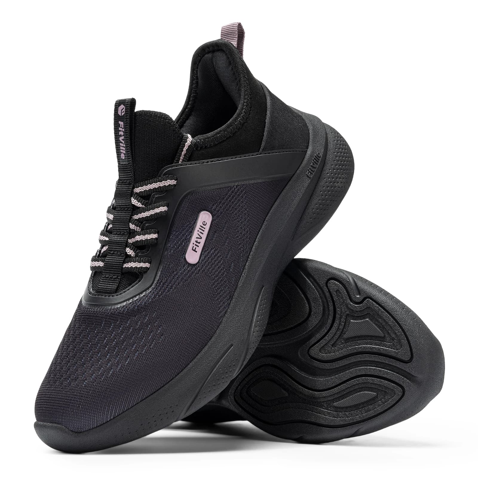 Scarpe da corsa FitVille da donna, ampie e leggere, sneakers da palestra a mani libere per donna, scarpe da cross-training ammortizzate con supporto per l'arco plantare