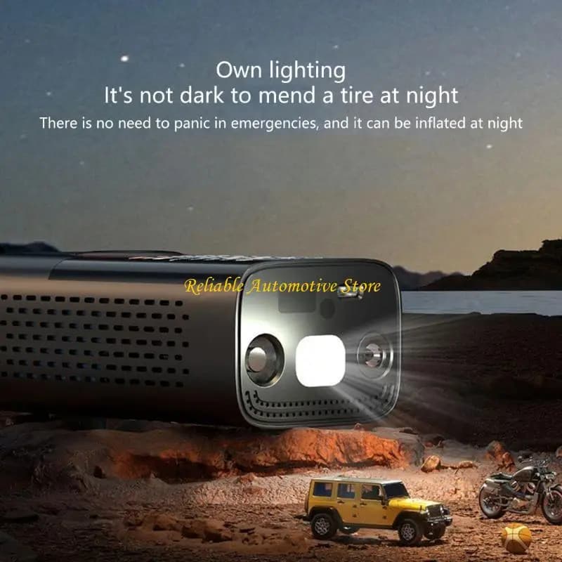 M68B Pompe con flafficatura per pneumatici per pneumatici elettrici elettrici portatili con luce a LED