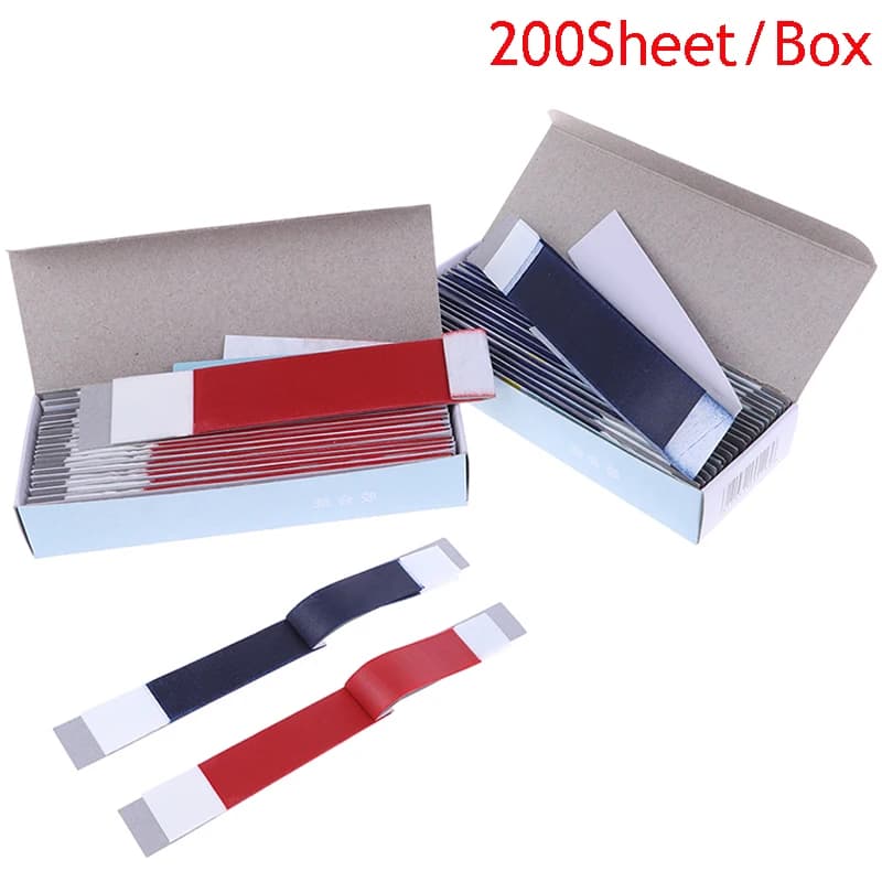 200 sheet/box Dental tooth paper articulated blue strips tool whitening material products for dental laboratories Oral tooth care