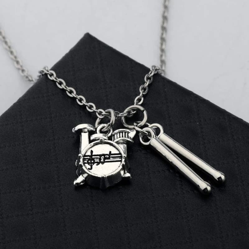 Gli amanti della musica Pop Rock Drum collana accessori per gioielli ciondolo amico regali di famiglia moda creativa