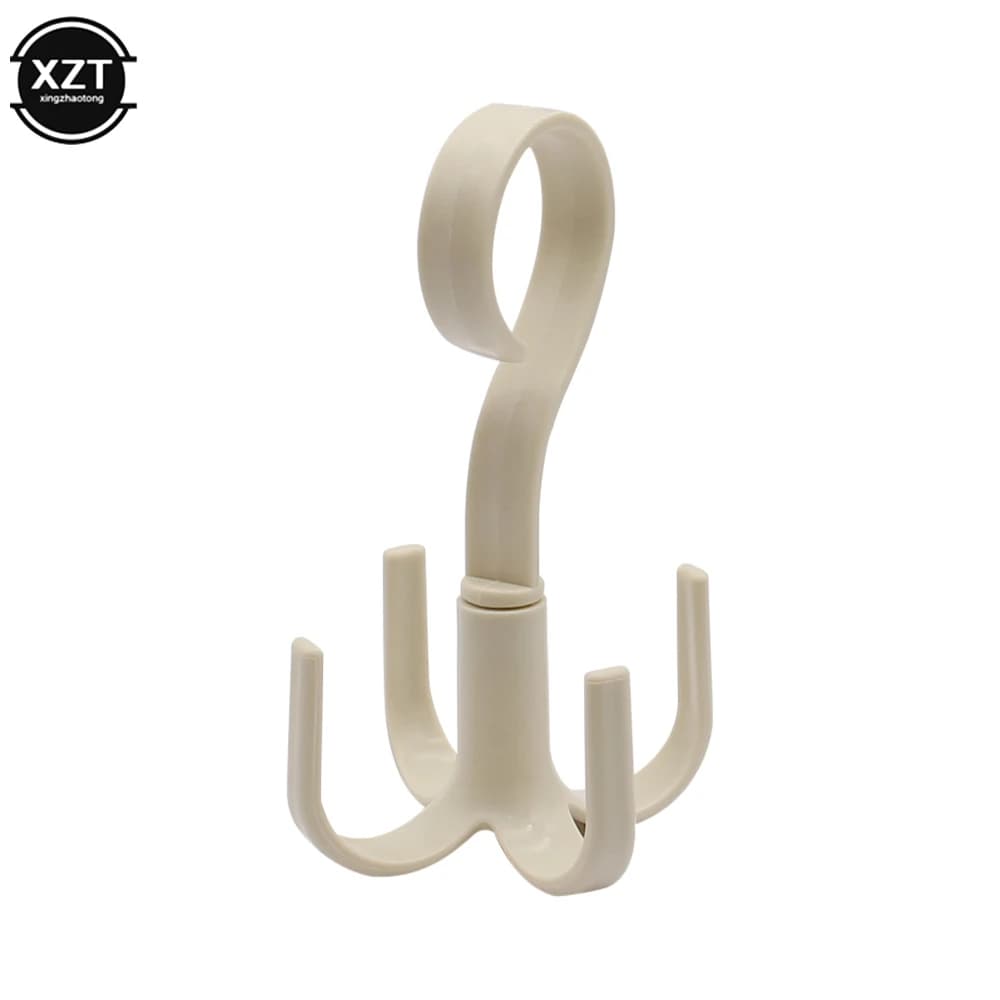 Four-legged Hook Multi-functional Mobile Hook Sliding Bag for Hanging Hat Scarf Sleeping No Punching