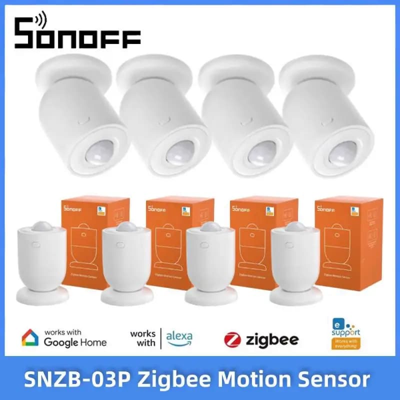 SONOFF SNZB-03P Sensore di movimento Zigbee Sicurezza domestica Collegamento scena locale intelligente tramite APP EWeLink Alexa Google Zigbee Hub richiesto