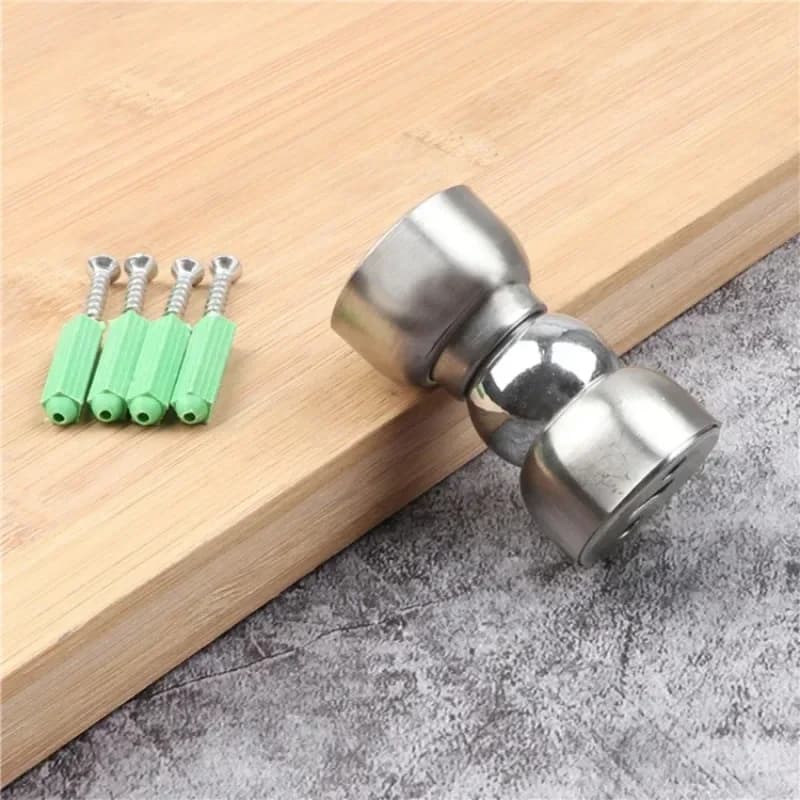 Fermaporta magnetici da 60 mm Mini fermaporta ultra corto in acciaio inossidabile Supporti nascosti Raccordo hardware per pavimento con viti