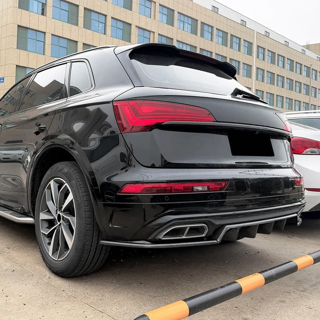 Diffusore Spoiler per Paraurti Posteriore Auto per Audi Q5 FY Sline 2021-2024, Splitter Inferiore, Kit Carrozzeria, Accessori Tuning Auto