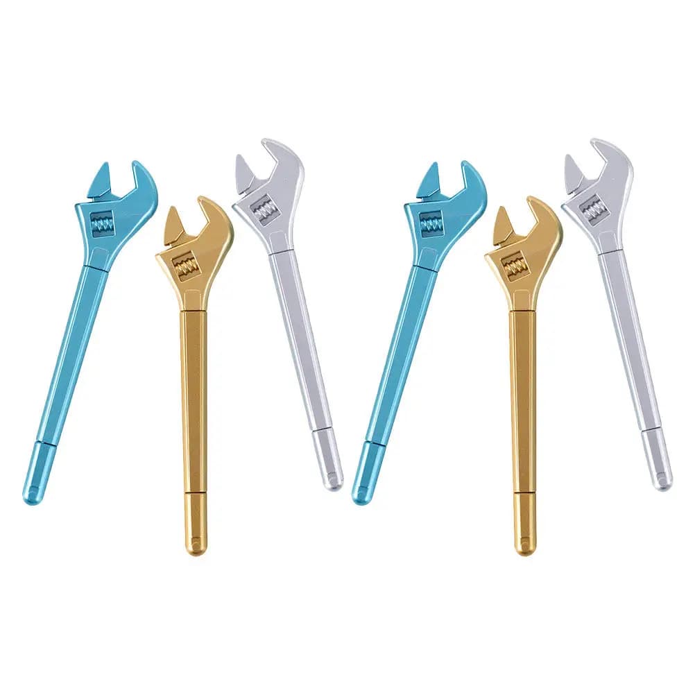 Set di 6 Penne Gel a Forma di Chiave Inglese, Penne a Forma di Utensile, Cancelleria per Scuola e Ufficio, Inchiostro Gel per Scrittura Fluida per Studenti