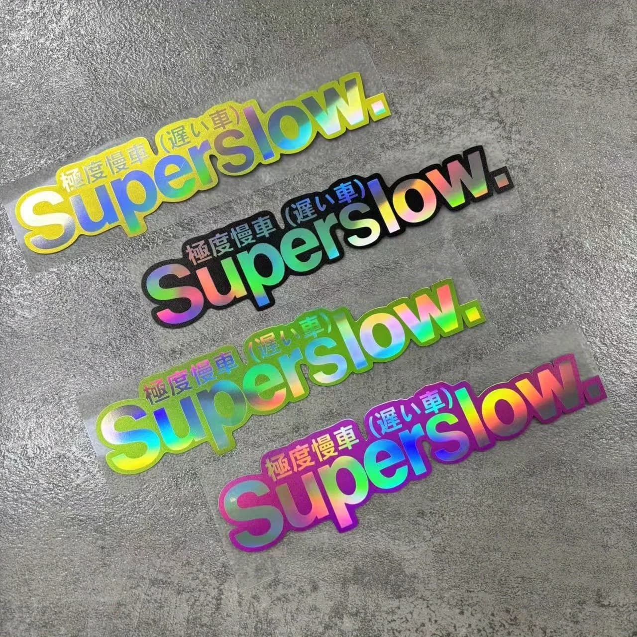 Adesivo Olografico Super Lento Impermeabile, Decalcomania in Vinile Iridiscente per Decorazione Auto Moto Casco