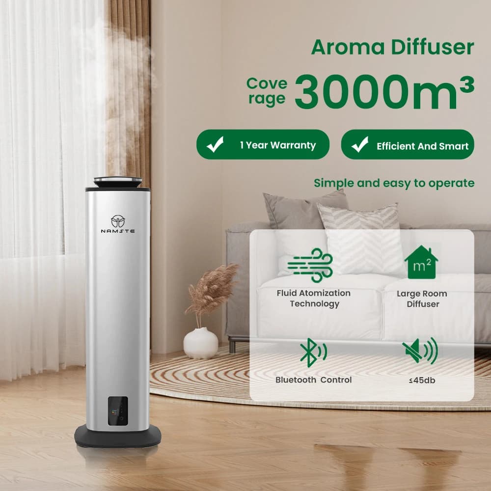NAMSTE deodorante per ambienti domestici diffusore di fragranze di oli essenziali da 800ML atmosfera profumata dell'hotel 3000m di grande copertura