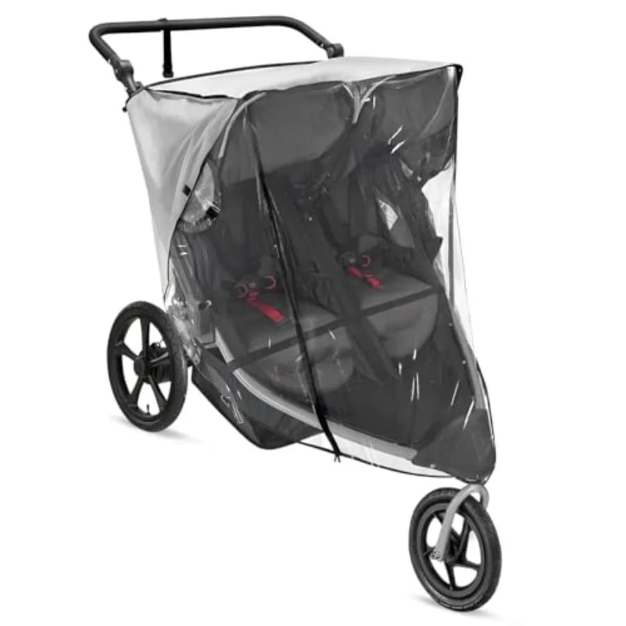 Stroller Rain Cover Compatible with BOB Gear Duallie Strollers, Weatherproof, Protect from Rain Sun Dust (Jogger not Included )