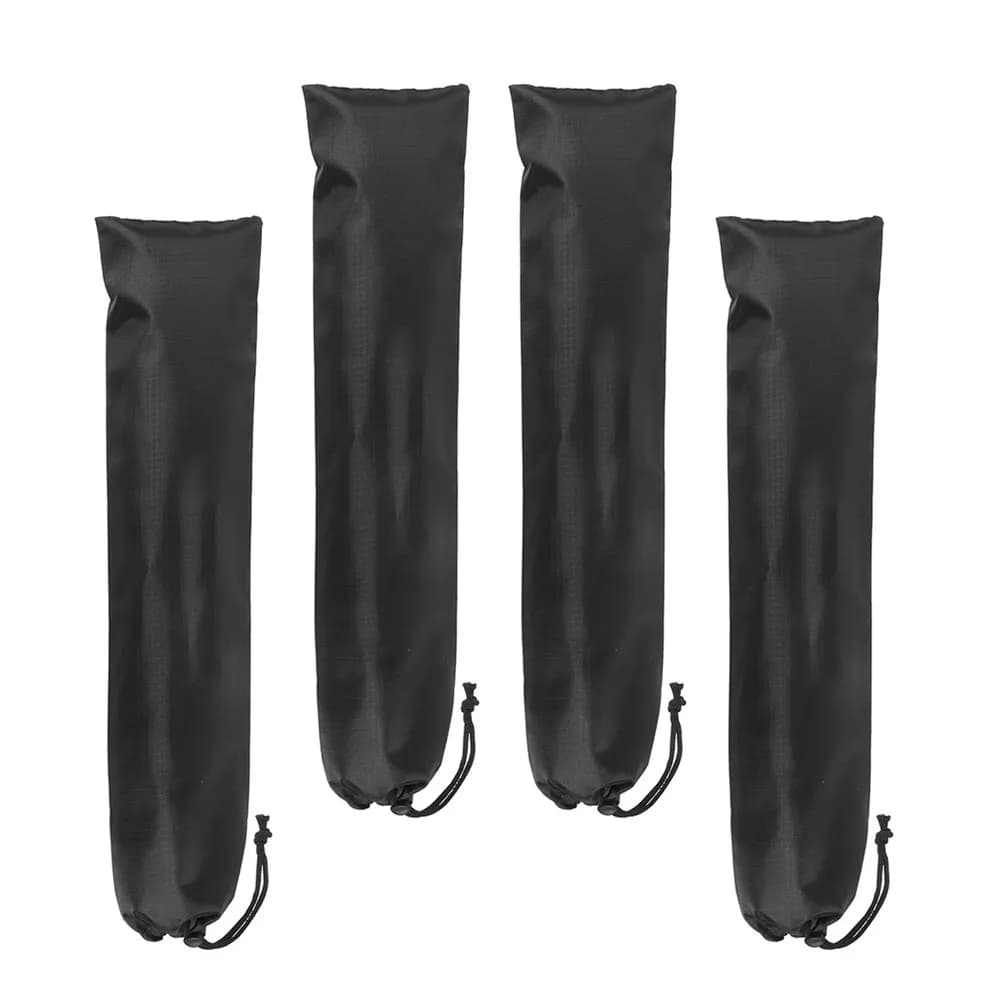 Set di 4 Custodie Robuste per Pali da Tenda, Traspiranti e ad Asciugatura Rapida, Borsa per Attrezzatura da Campeggio per Escursionismo, Trekking, Canne da Pesca e Avventure