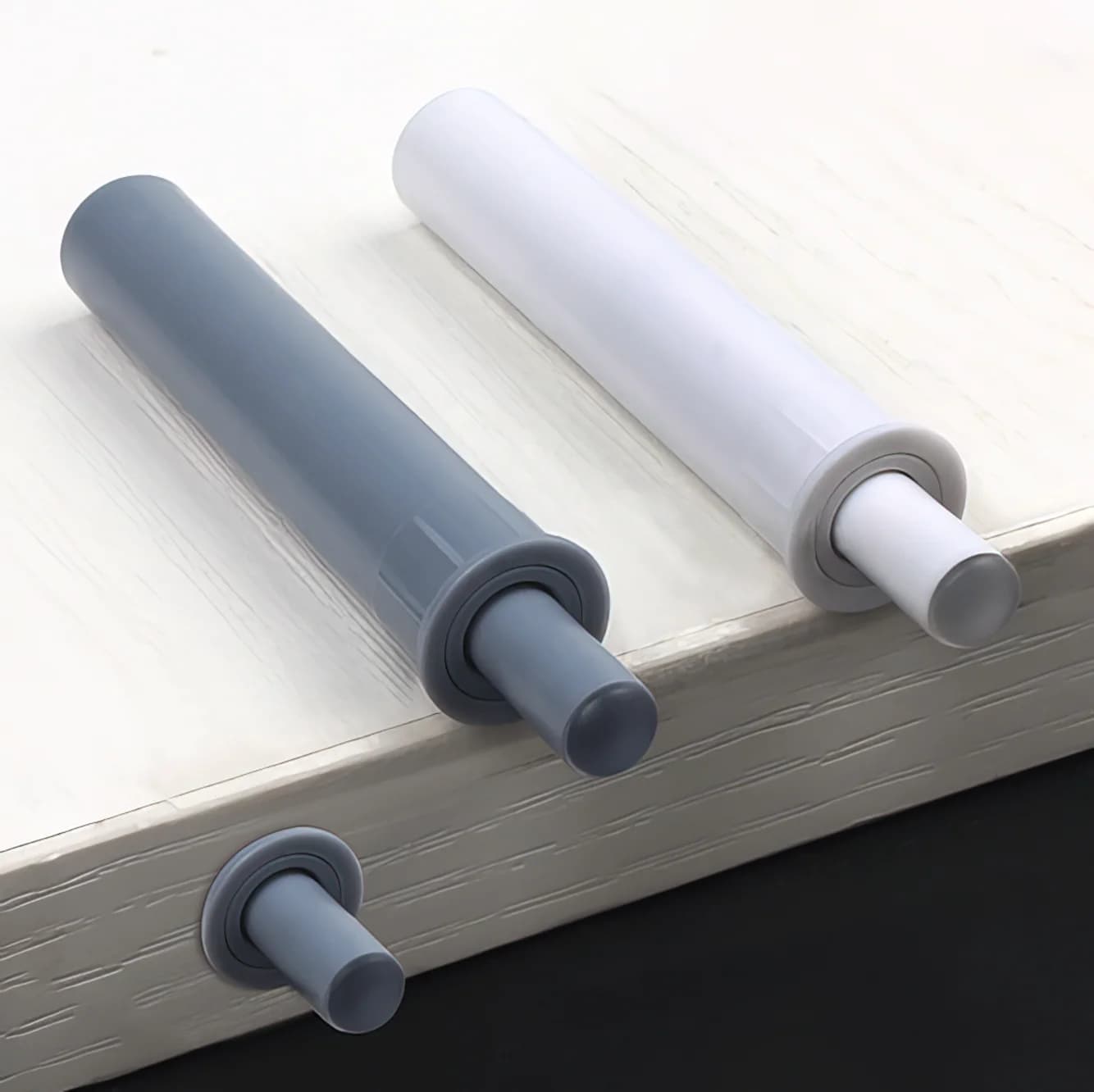 5 pezzi chiusure per armadietti smorzatore ABS fermaporta nascosto push to open per armadio cassetto ridurre il rumore camera da letto cucina grigio bianco