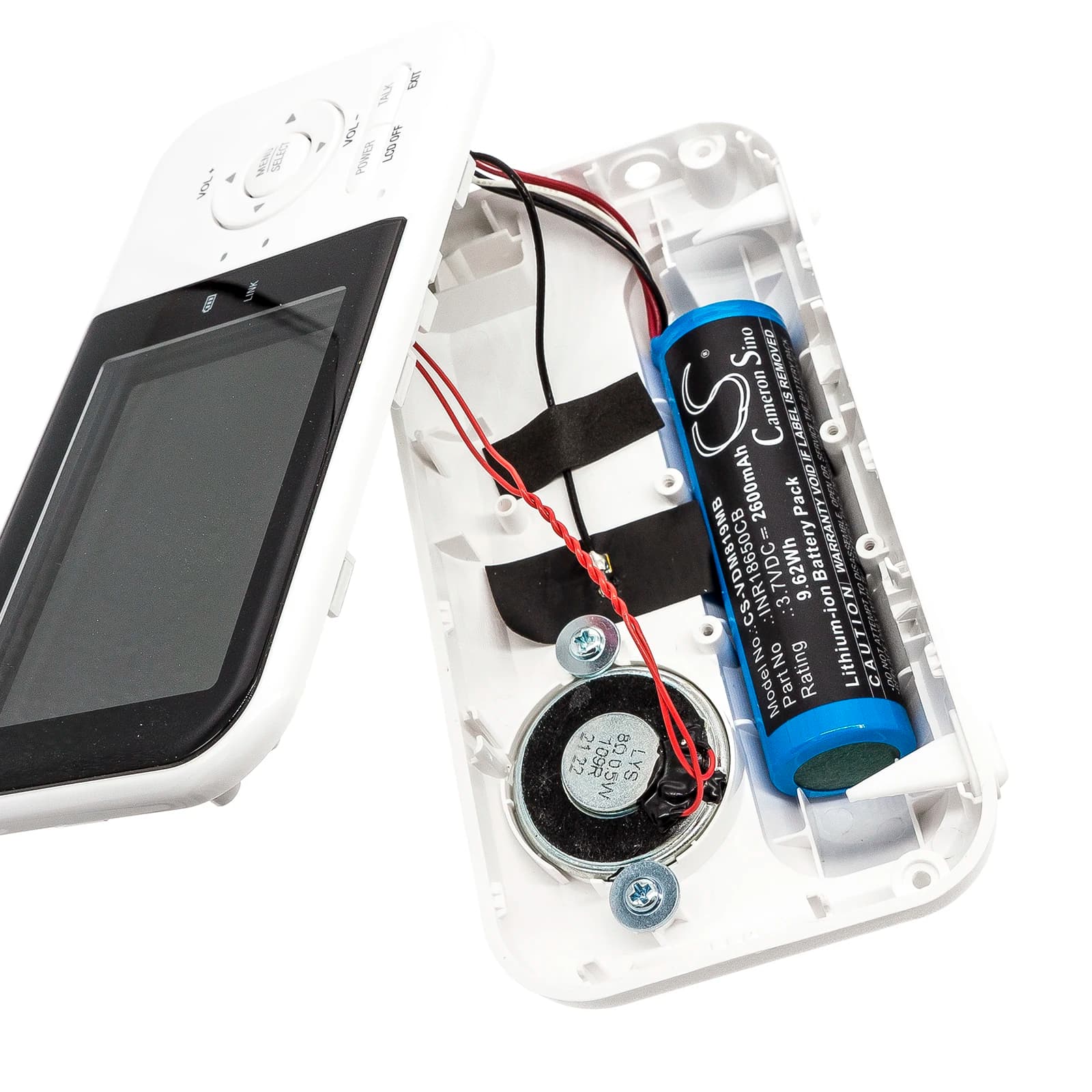 Batteria per babyphone da 3,7 V 2600 mAh INR18650CB per VTech VM819 VM5266 Baby monitor da 5 pollici + UTENSIONE