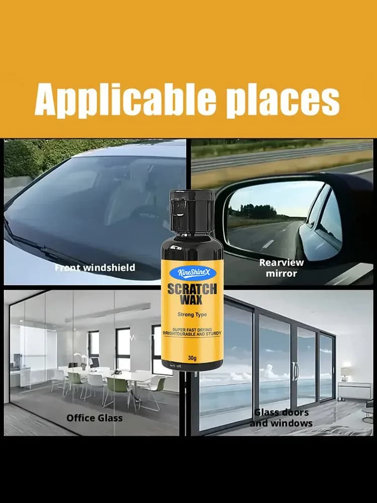 Kit Cera Riparazione Graffi Auto, Rimozione Rapida, Asciugatura Veloce, Alta Lucentezza, Applicazione Portatile, Strumento Lucidatura per la Cura della Vernice Auto