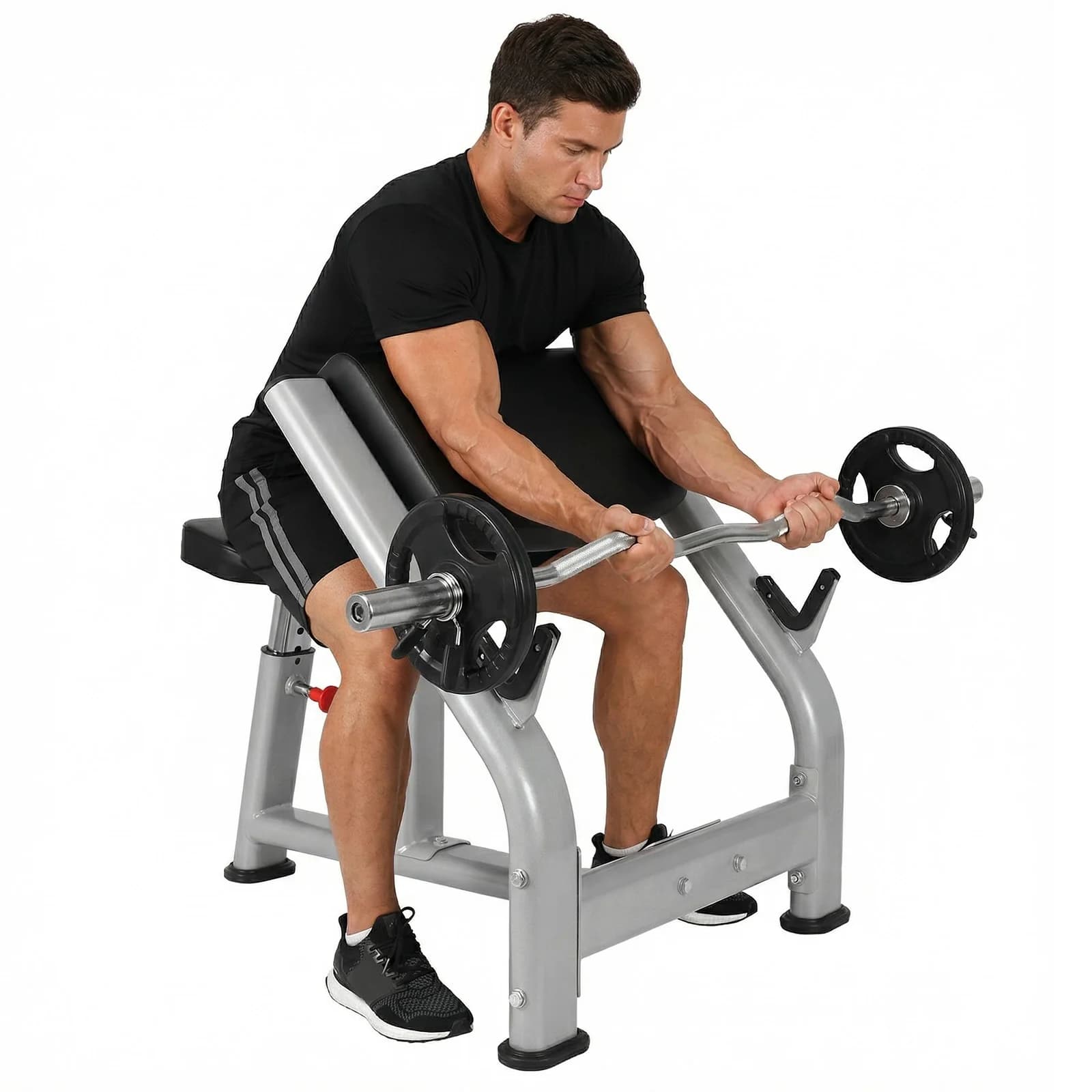 Adjustable Bench for Bikes with Support for Balance Sheets and Manubri, Insulated Training Station with Weights, Home Gym Equipment