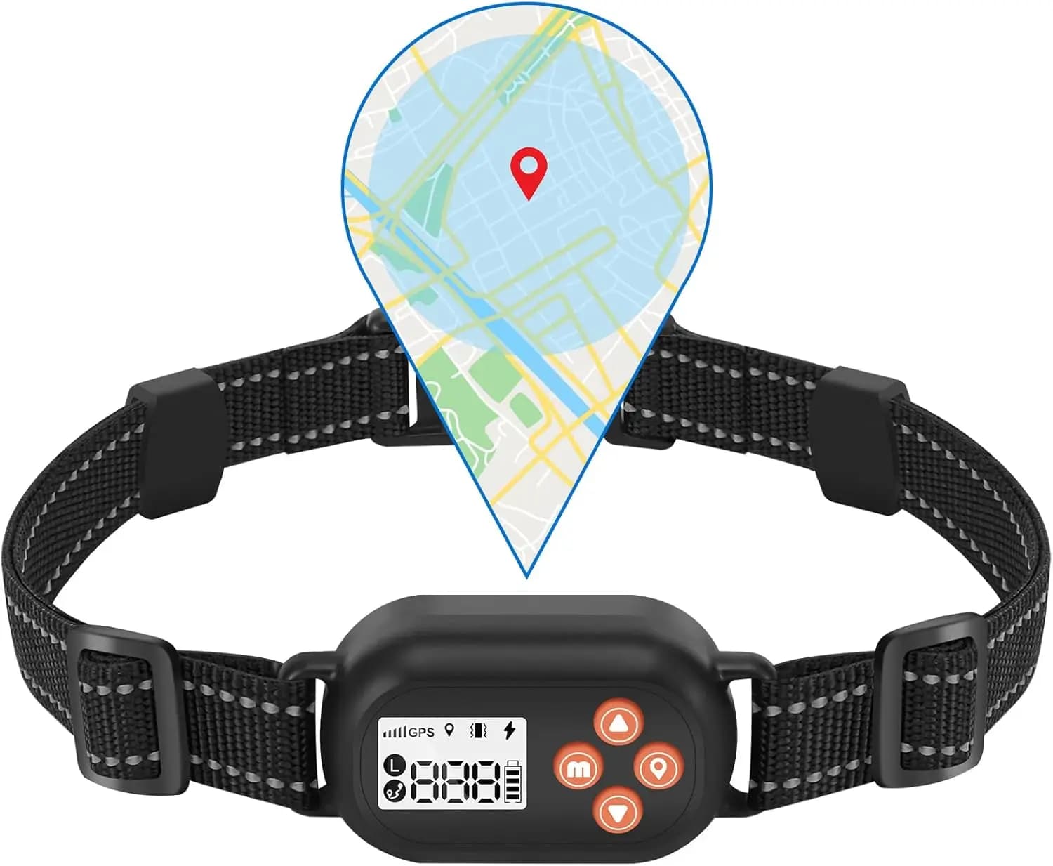 Sistema di Recinzione Wireless GPS per Cani, Collare Impermeabile IPX6 con Segnale Acustico, Vibrazione e Shock per Cani di Peso Superiore a 8 kg