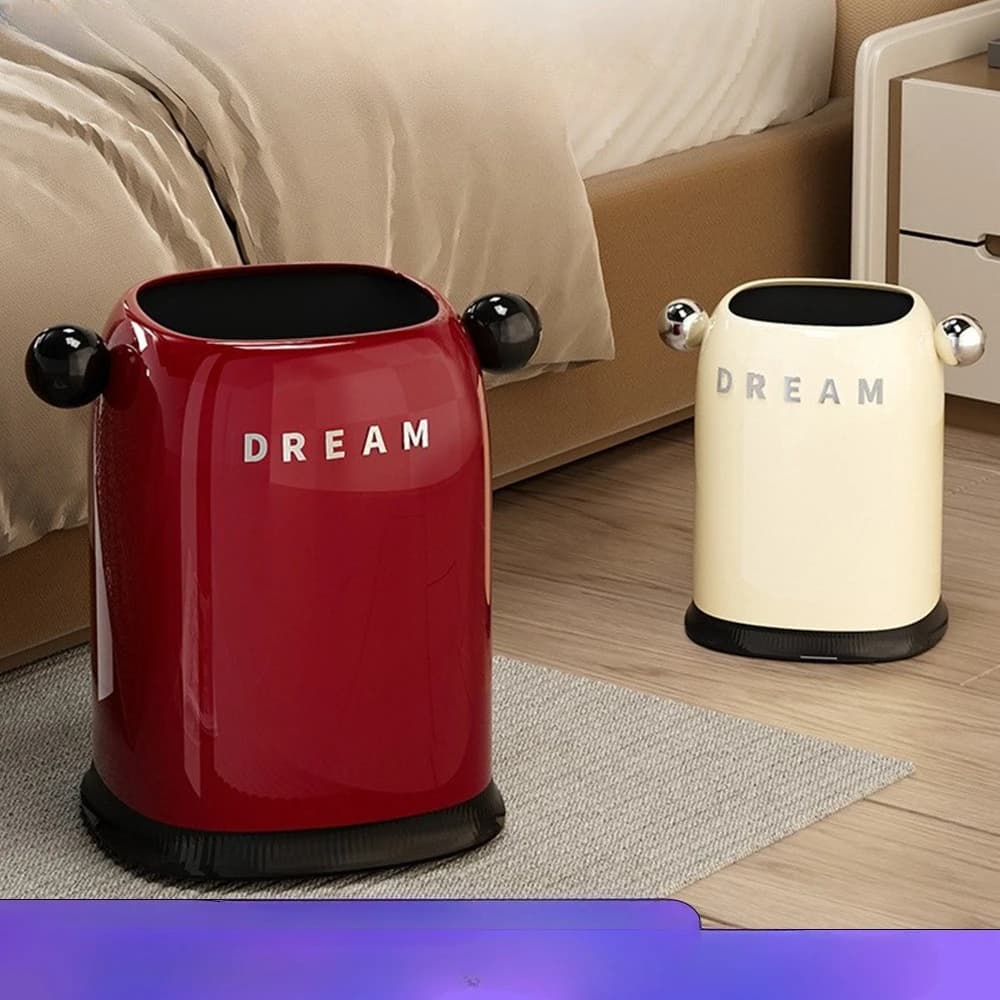 Cestino di Lusso per Casa, Soggiorno e Camera da Letto, Bidone Decorativo per Ufficio, Bagno e Scrivania, Soluzione di Archiviazione