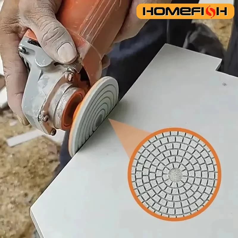 1 pcs 80mm Ceramic Tile Cutting Polishing Disco Angle Grinding Machine Dry polishing Marmo Quartz Stone Bevelping Edge