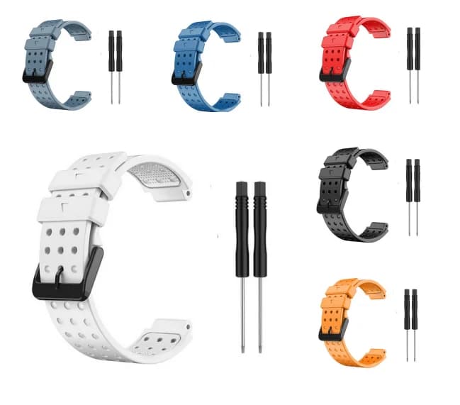 Aggiornamento Silicone 22mm Cinturino per orologio Bracciale a sgancio rapido per Garmin Forerunner 220 230 620 630 735XT Approach S20