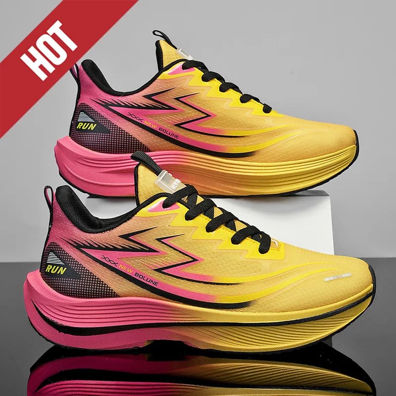 Scarpe da corsa Marathon Carbon Board Cushion Casua Uomo Sportive Traspiranti Leggere Donna Comode Atletiche Antiscivolo Sneakers
